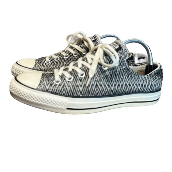 CONVERSE CHUCK TAYLOR ALL STAR ZIG ZAG SNEAKER SHOE WHITE BLACK 9.5 - Picture 3 of 9